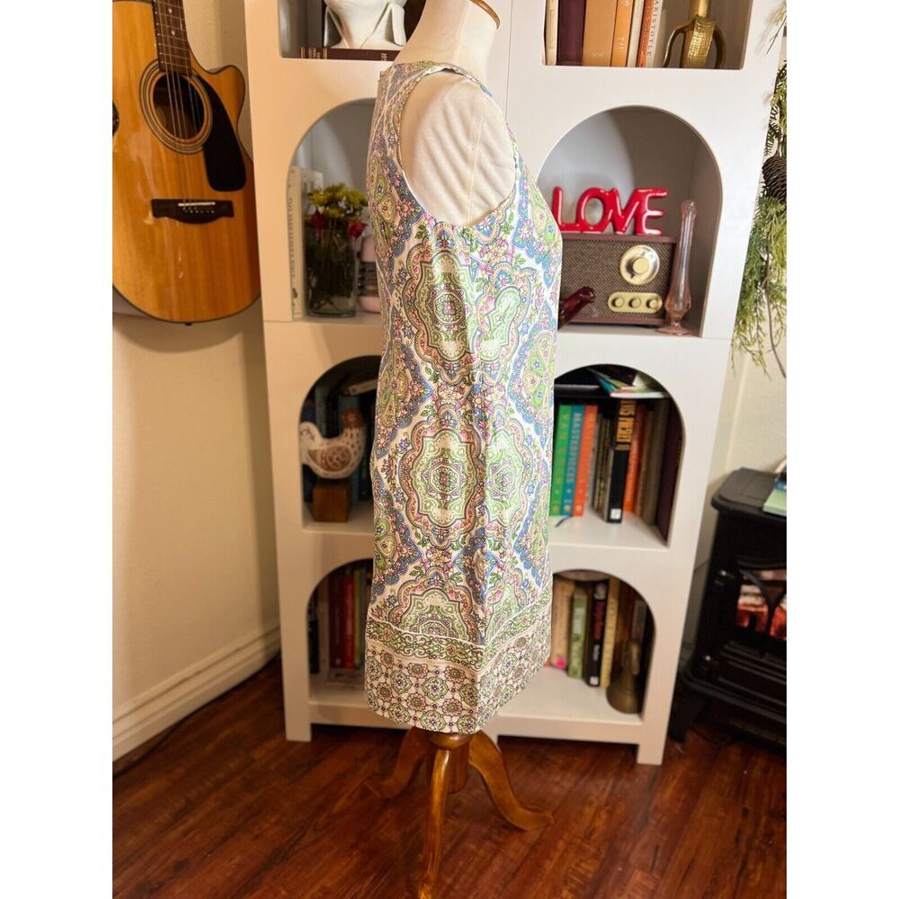London Times Womens Floral Shift Dress Sz US 4 Preppy Old Money Southern Classic - Picture 3 of 8